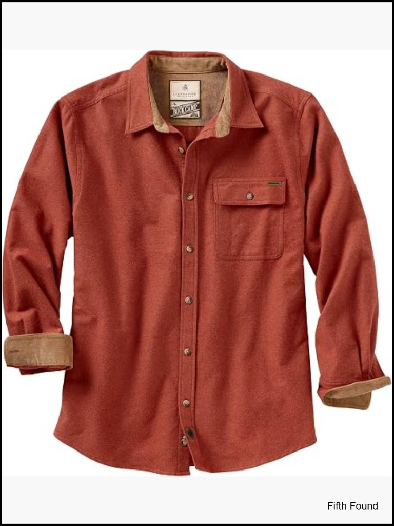 Mens Long Sleeve Button Down Flannel Shirt 100% Cotton Relaxed Fit